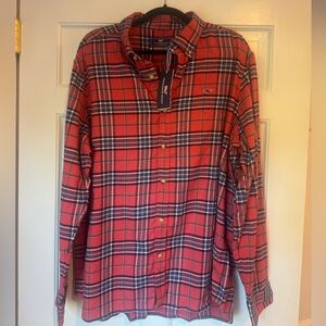 Vineyard Vines Red Plaid Button-Down Shirt